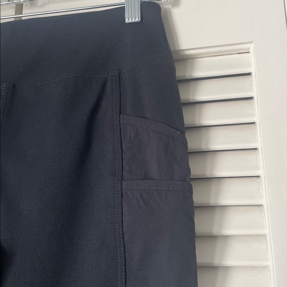 Carhartt women’s fitted Leggings Sz S black ankle length nylon/ spandex pockets - Picture 2 of 7